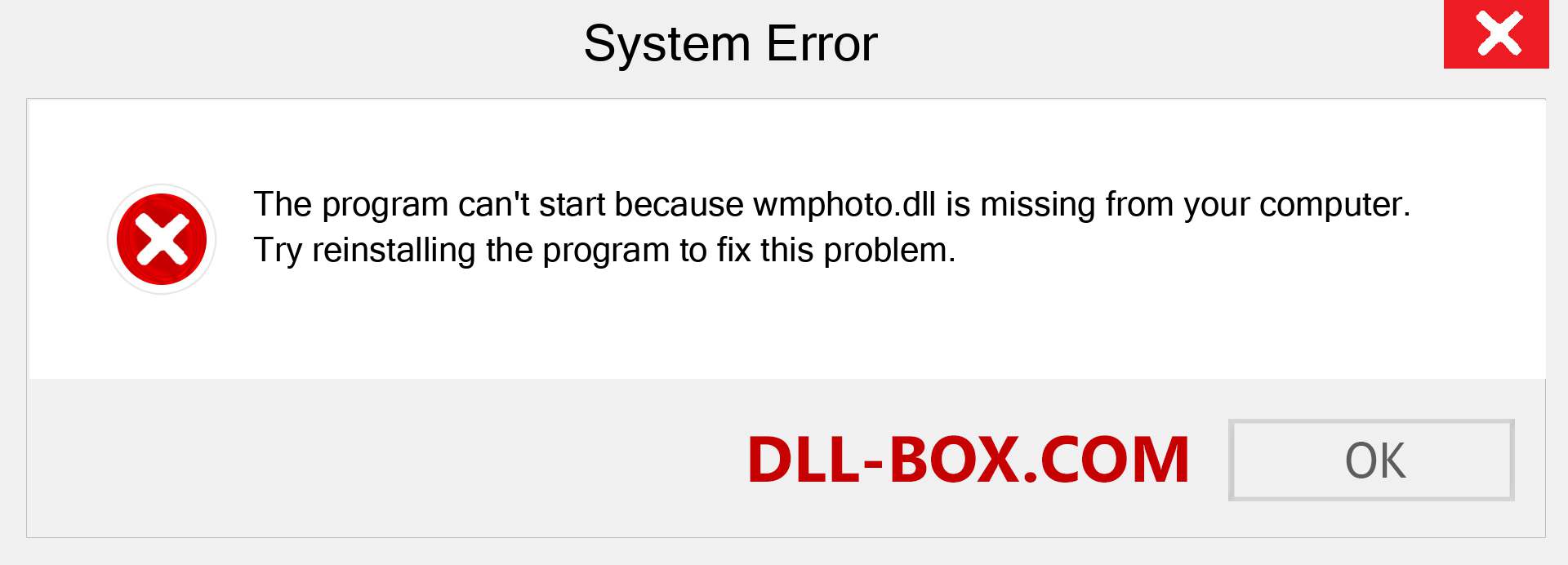  wmphoto.dll file is missing?. Download for Windows 7, 8, 10 - Fix  wmphoto dll Missing Error on Windows, photos, images