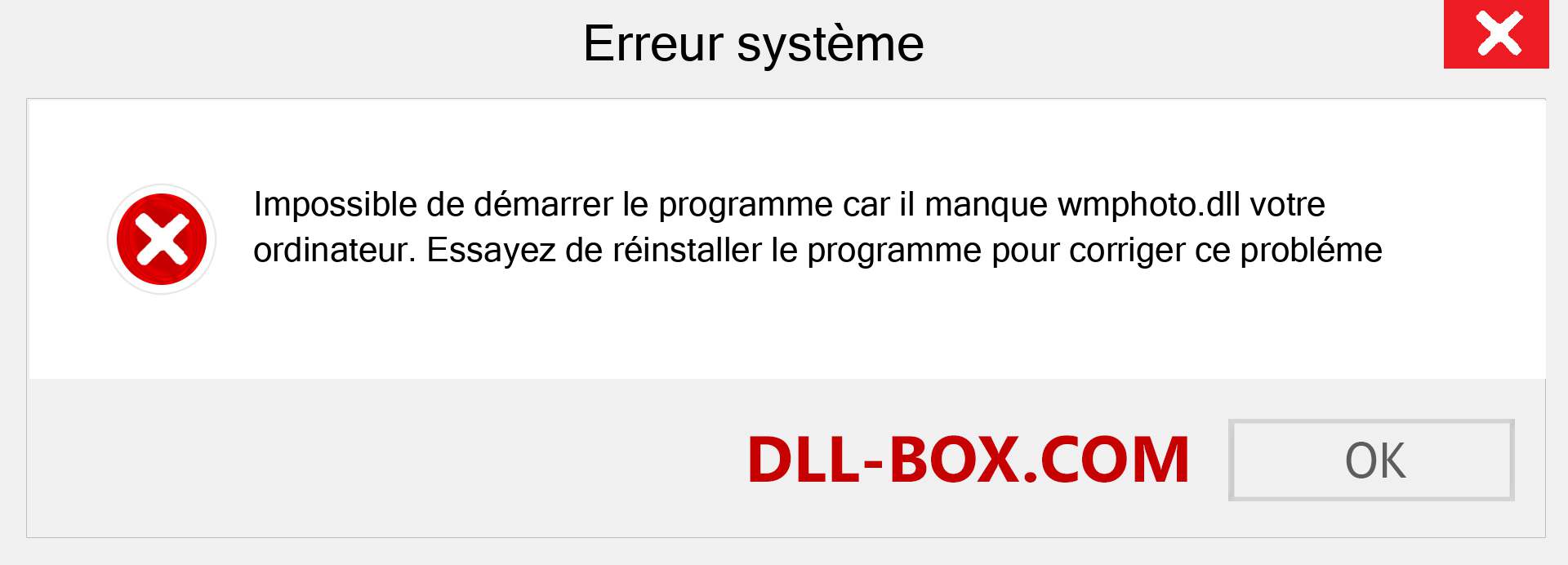 Le fichier wmphoto.dll est manquant ?. Télécharger pour Windows 7, 8, 10 - Correction de l'erreur manquante wmphoto dll sur Windows, photos, images